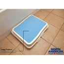 Jobar International Bath Step Stool North American Health + Wellness Portable 1 Step Plastic 4 Inch Step Height (4/CS)