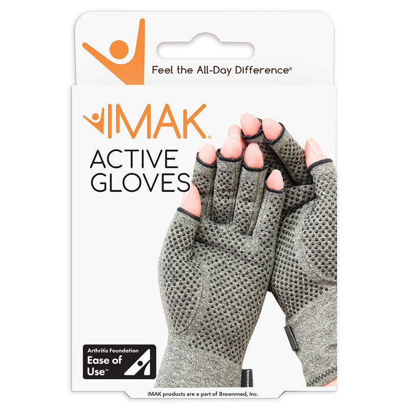 IMAK Arthritis Glove, Large, Gray (Pair)