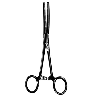 Sklar Black Laser Rochester-Pean Hemostatic Forceps - 7-1/4", Curved - 90-2292 