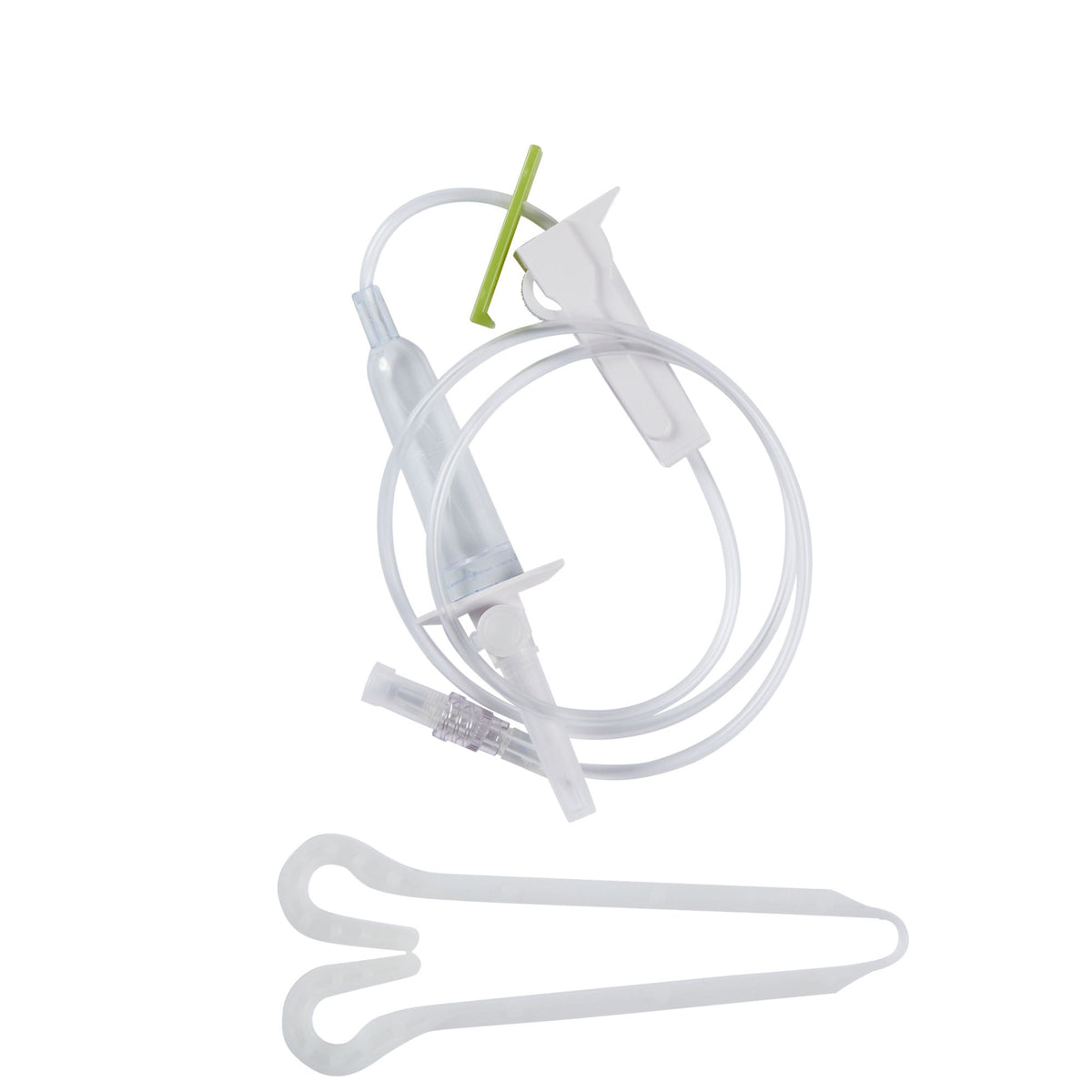 Secondary IV Administration Set ICU Gravity Without Ports 15 Drops / mL Drip Rate Without Filter 37 Inch Tubing Solution (Case of 50)