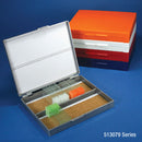 STORAGE SLIDE BOX 100 PLCCORK LINES BLUE