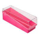 STORAGE SLIDE BOX W/LID/TRAY100 PLC 200 SLIDES PINK 6/CS
