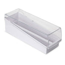 STORAGE SLIDE BOX W/LID/TRAY100 PLC 200 SLIDES WHT 6/CS