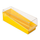 STORAGE SLIDE BOX W/LID/TRAY100 PLC 200 SLIDES YEL 6/CS