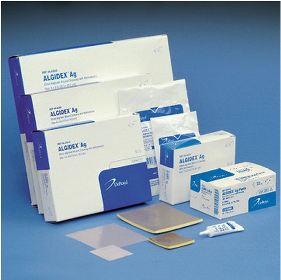 Silver Foam Dressing Algidex Ag 4 X 4 Inch Square Sterile 