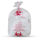 BAG BIOHAZARD CLR/BLK 1.75MIL12-16GAL 200/CS