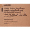 McKesson Patient Belongings Bag, Clear (Case of 10 Packs)