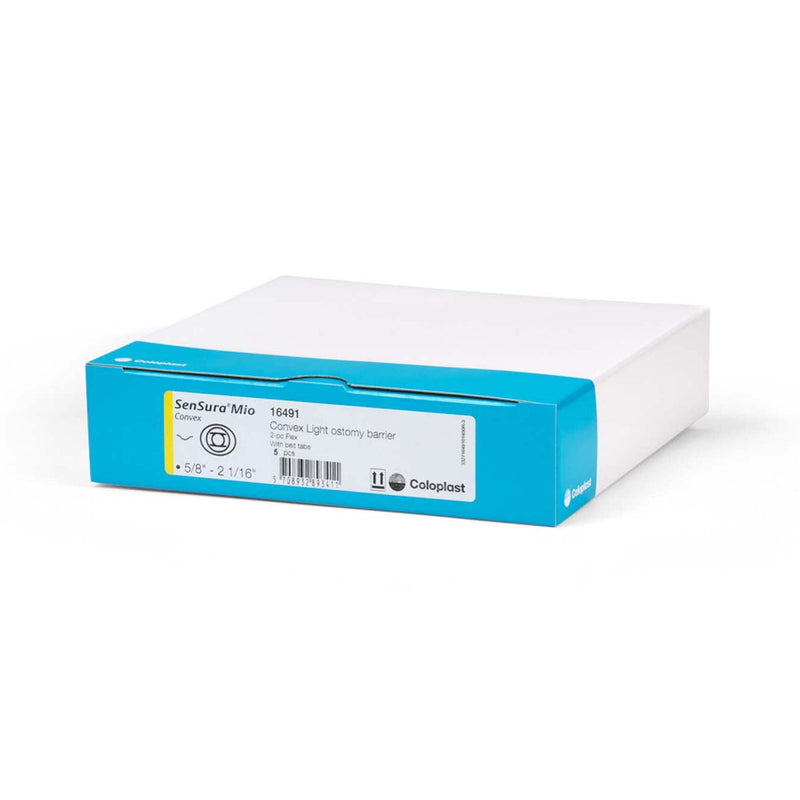 Coloplast SenSura Mio Convex Flex Ostomy Barrier, Trim to fit 15 – 33 mm Stoma Opening (5/BX) 