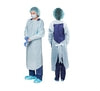 GOWN FILM OTH UNIVW/TAPED WRST BL 75/CS