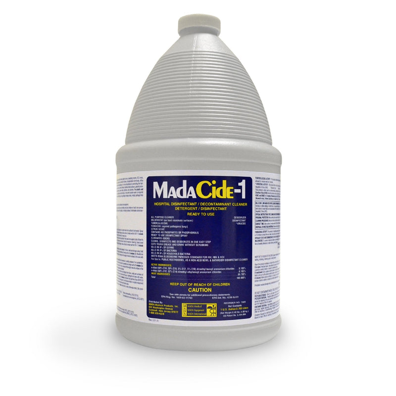 Mada Medical Products MadaCide-1 Surface Disinfectant Cleaner, 1 gal (4/CS) 