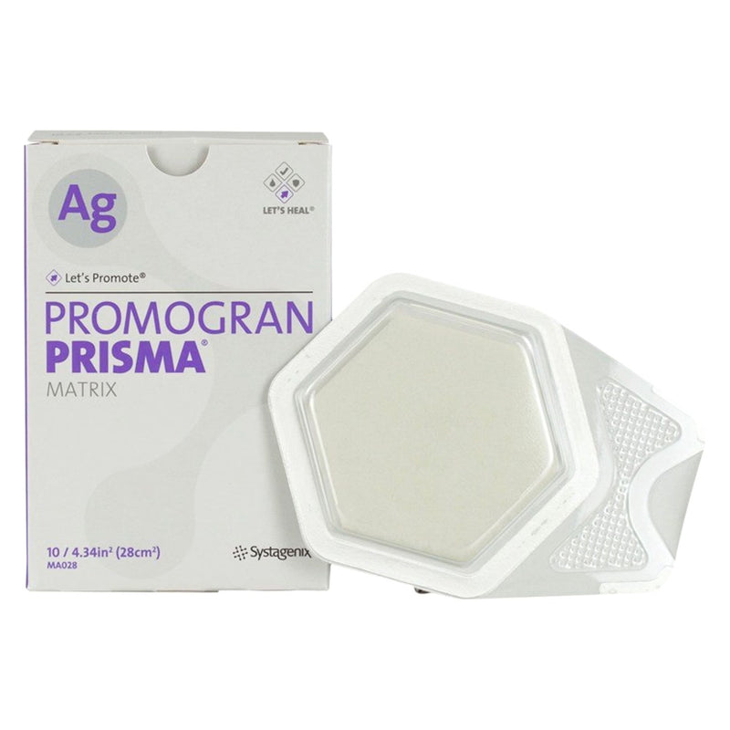 Silver Collagen Dressing 3M Promogran Prisma Matrix 4-3/10 Square Inch Hexagon Sterile (Case of 40)