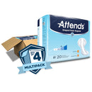 Attends Shaped Bladder Control Pads, Regular (Case of 80)