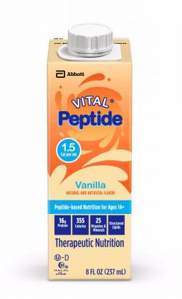 Vital Peptide 1.5 Vanilla Therapeutic Nutrition, 8-ounce carton (Case of 24)