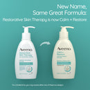 J & J Sales Aveeno Calm + Restore Oat Repairing Lotion Fragrance Free, 12-ounce Pump Bottle 
