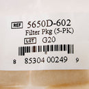 Devilbiss 3650, 4650, and 5650 Nebulizer Compressor Filter (Pack of 5)