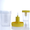 Urine Specimen Container with Integrated Transfer Device 100 mL (3.4 oz.) Screw Cap Patient Information Sterile (Case of 300)