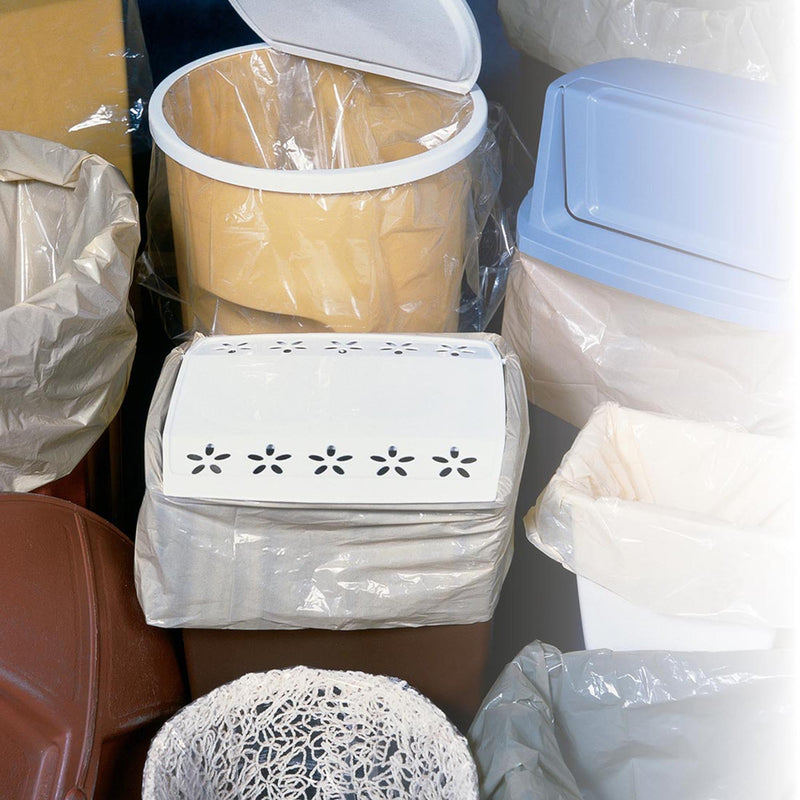 Trash Bag LK 33 gal. 0.80 mil 10 X 23 X 39 Inch Clear Heavy Gauge Gusset Seal Bottom Flat Pack (Case of 250)