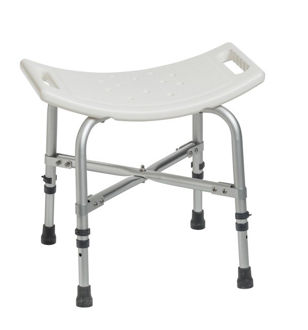 Bath Bench drive Without Arms Aluminum Frame Without Backrest 20 Inch Seat Width 500 lbs. Weight Capacity (Each)