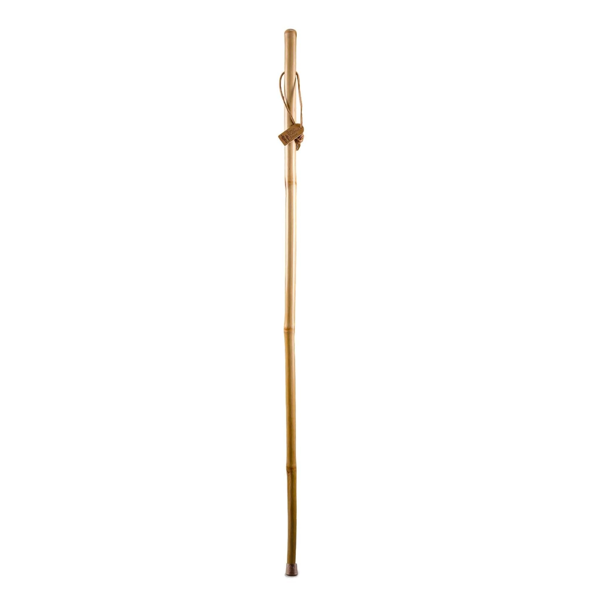 Mabis Healthcare Brazos Iron Bamboo Rustic Walking Stick, 55 Inch Height 