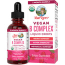 Mary Ruth's Vegan B-Complex Drops, B Vitamins in Liquid Form (Case of 6)
