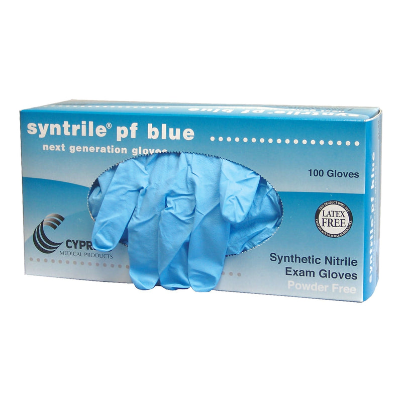 Syntrile pf Nitrile Exam Glove, Extra Large, Blue (Case of 1000) 