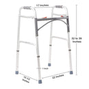McKesson Brand McKesson Aluminum Folding Walker, 32 – 39 Inch Height 