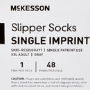 McKesson Single Tread Slipper Socks, 2X-Large, Gray (Case of 48 Pairs)