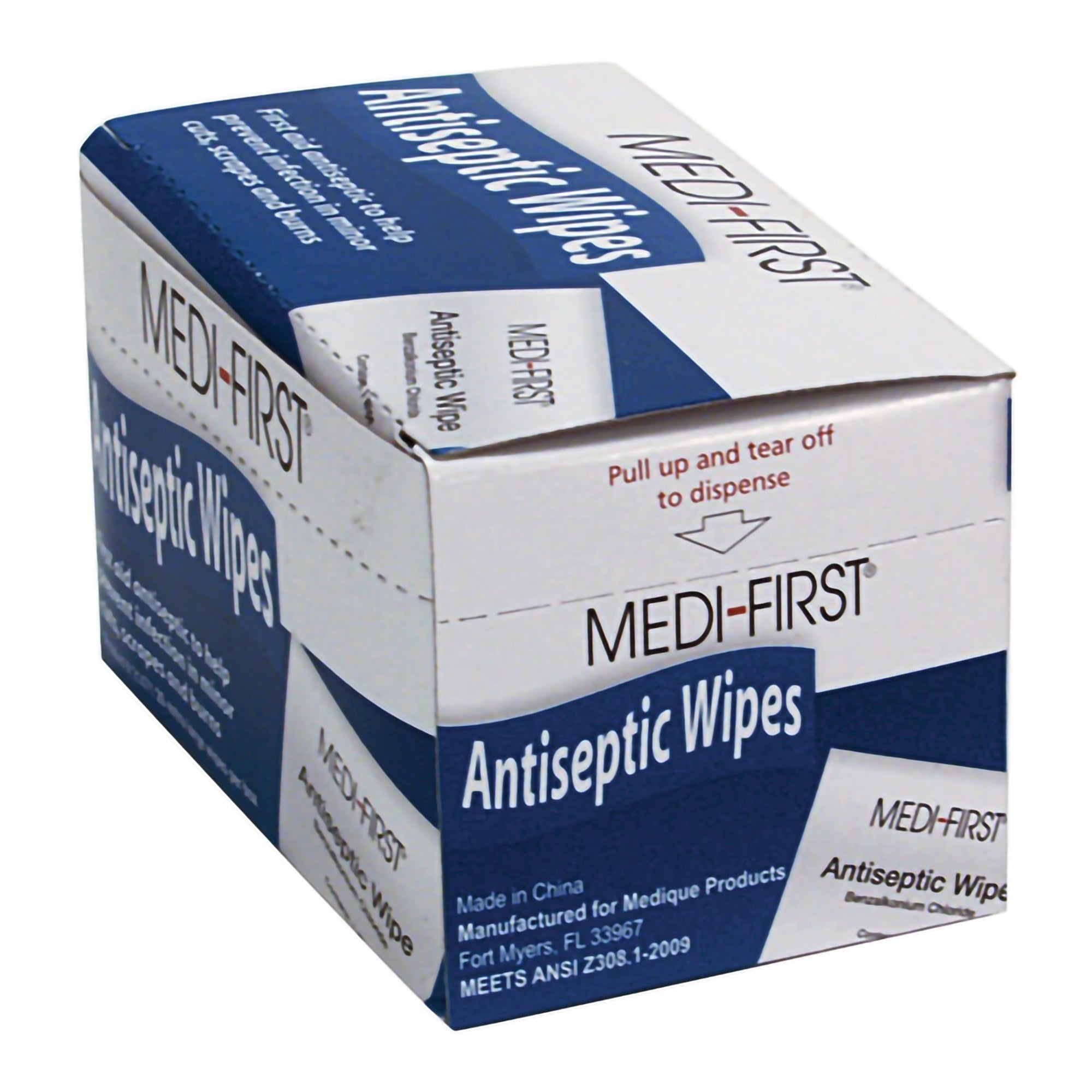 Medique Products Medi-First First Aid Kit Refill Antiseptic Skin Towelette, 5 x 7 Inch (400/CS) 