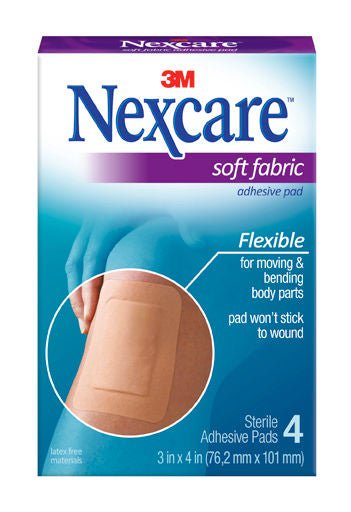 Nexcare Tan Adhesive Strip, 3 x 4 Inch (Box of 48)