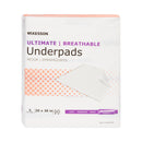 McKesson Ultimate Breathable Underpads, Heavy Absorbency, 30 x 36 Inch, White (Case of 70)