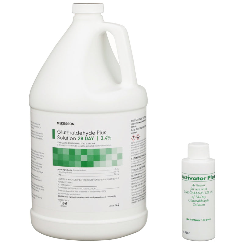 McKesson Brand REGIMEN Glutaraldehyde High Level Disinfectant, 1 gal Jug (4/CS)