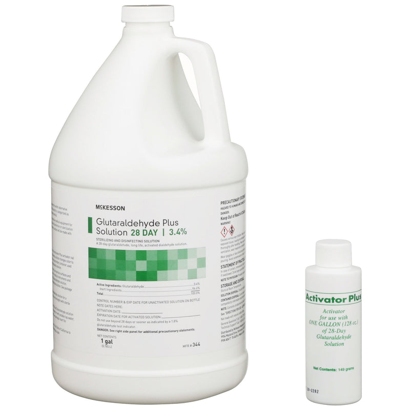 McKesson Brand REGIMEN Glutaraldehyde High Level Disinfectant, 1 gal Jug (4/CS) 