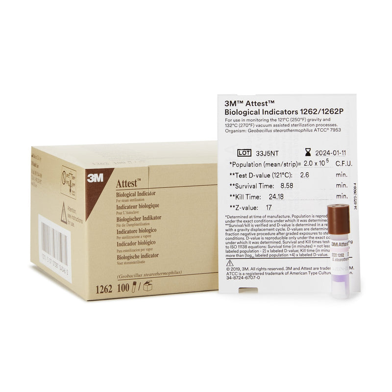 Solventum Corporation 3M Attest 48-Hour Biological Indicator Vial for Steam Sterilization (400/CS) 
