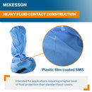 Boot Cover McKesson One Size Fits Most Knee High Foam Traction Strip Sole Blue NonSterile (Case of 120)