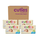 First Quality Products LLC Cuties Premium Diaper, Newborn (4/CS) 