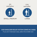 MedCline Shoulder Relief System Bundle, S/M, Up to 5'9"