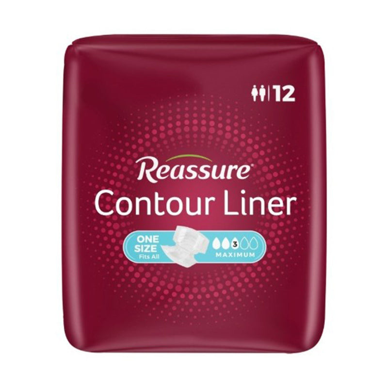Reassure Contour Liner for Urinary and Bowel Incontinence (120/CS)