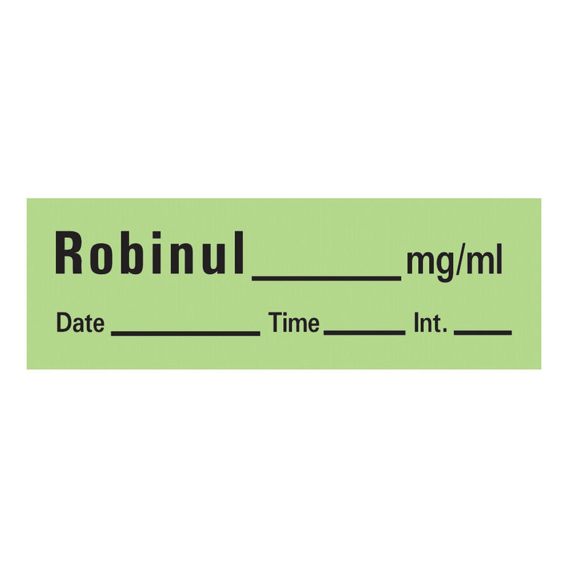 PDC Healthcare Timemed Drug Label, Robinul_mg/mL Date_Time_In_ 