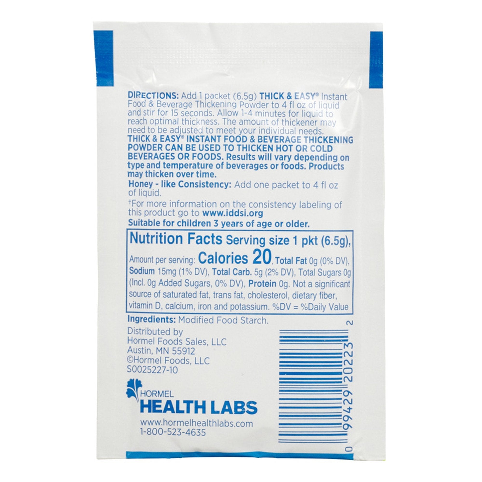 Lyons Magnus LLC Hormel Thick & Easy Honey Consistency Instant Thickener (100/CS) 