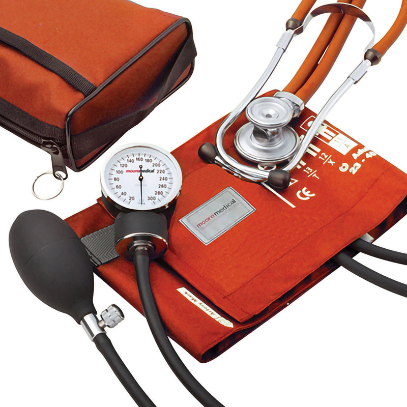 McKesson Blood Pressure Combo Kit with Sprague Stethoscope, Orange, Size 11 (Case of 12)