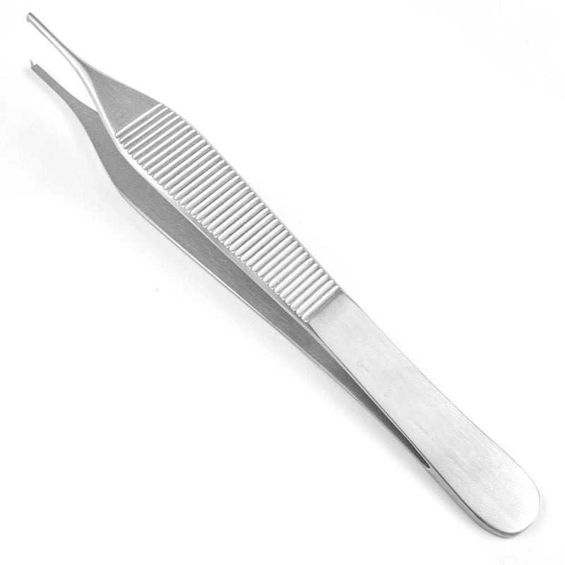 Econo Adson Tissue Forceps - 4-3/4", Straight, 1x2 Teeth, Disposable, BX 12 - 21-775