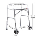 McKesson Brand McKesson Steel Bariatric Folding Walker, 32 – 39 Inch Height (2/CS) 