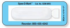 Radiology Skin Marker MRI Spee-D-Mark Oblong General Use (Box of 40)