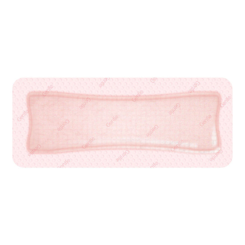 Foam Dressing Allevyn Gentle Border 4 X 8 Inch With Border Film Backing Silicone Gel Adhesive Rectangle Sterile (Case of 60)