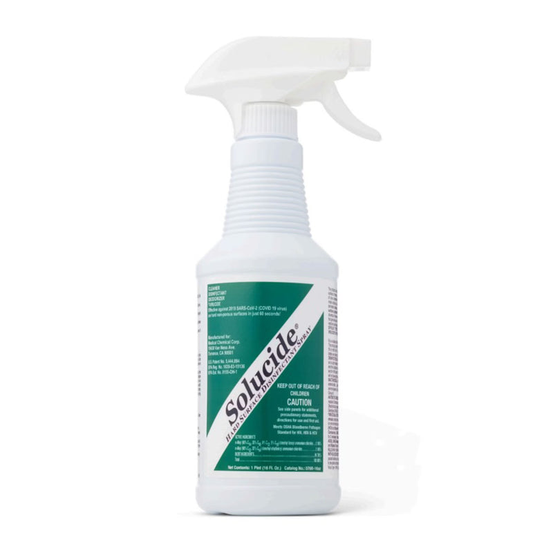 Surface Disinfectant Solucide Quaternary Based Manual Pour Liquid 1 gal. Jug Lemon Scent NonSterile 