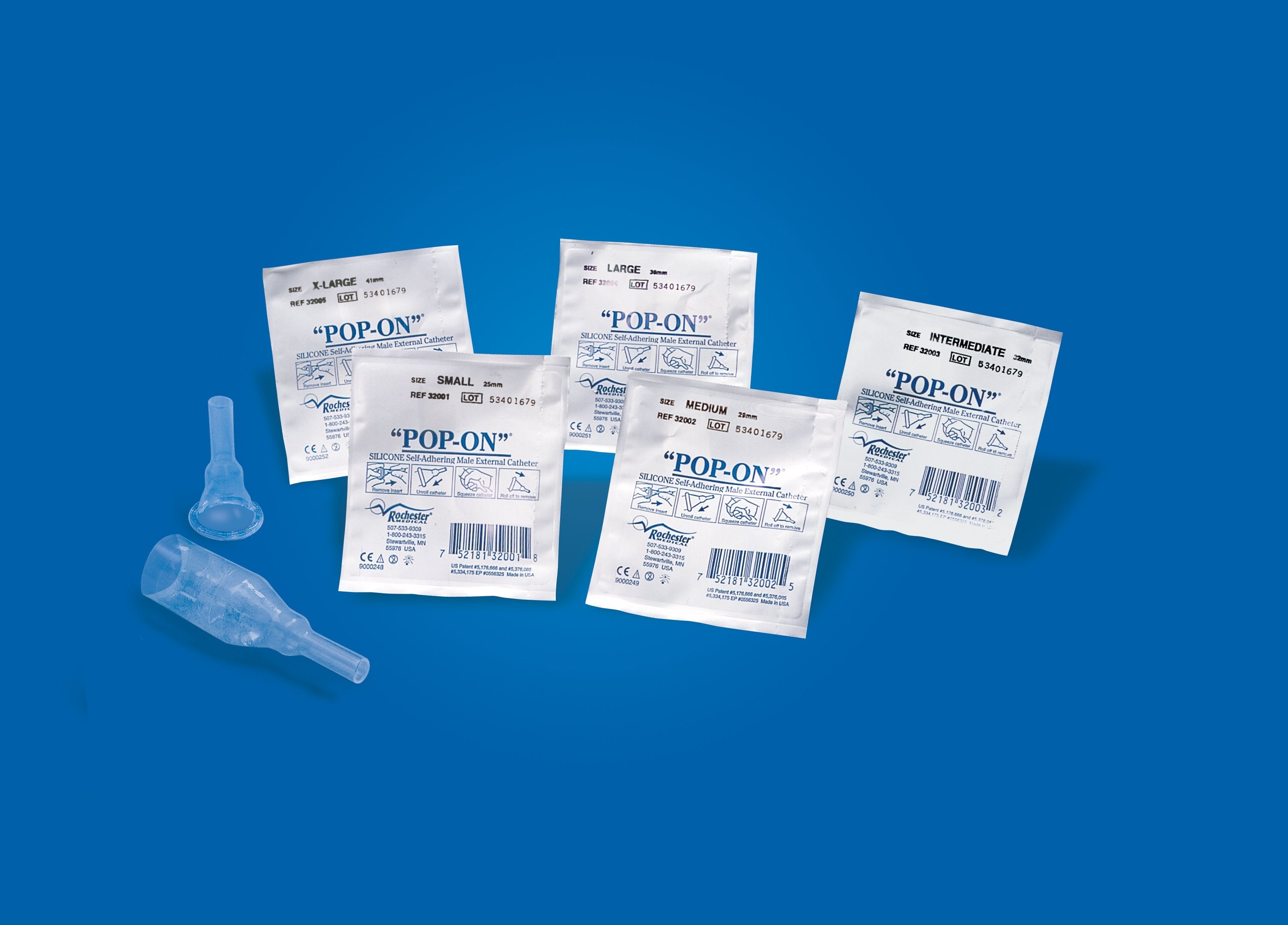 Bard Pop-On Male External Catheter, Medium (100/BX) 