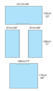 Cardinal Convertors Tiburon General Purpose Drape Pack (5/CS) 