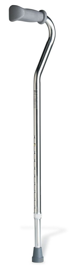 Medline Offset Cane Guardian Aluminum 30 to 39 Inch Height Black (G05356 / CS) 