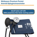 McKesson Premium Pocket Aneroid Sphygmomanometer, Dark Blue (Case of 12)