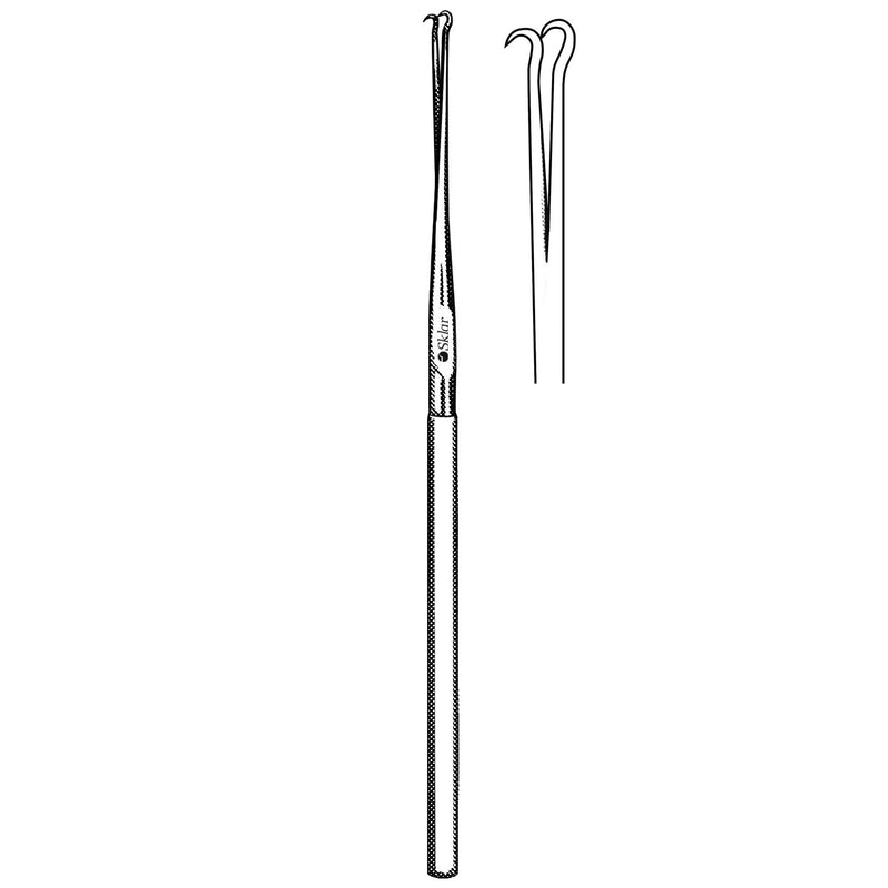 Sklar Barsky Skin Hook - 6", Double Prongs - 47-2300 